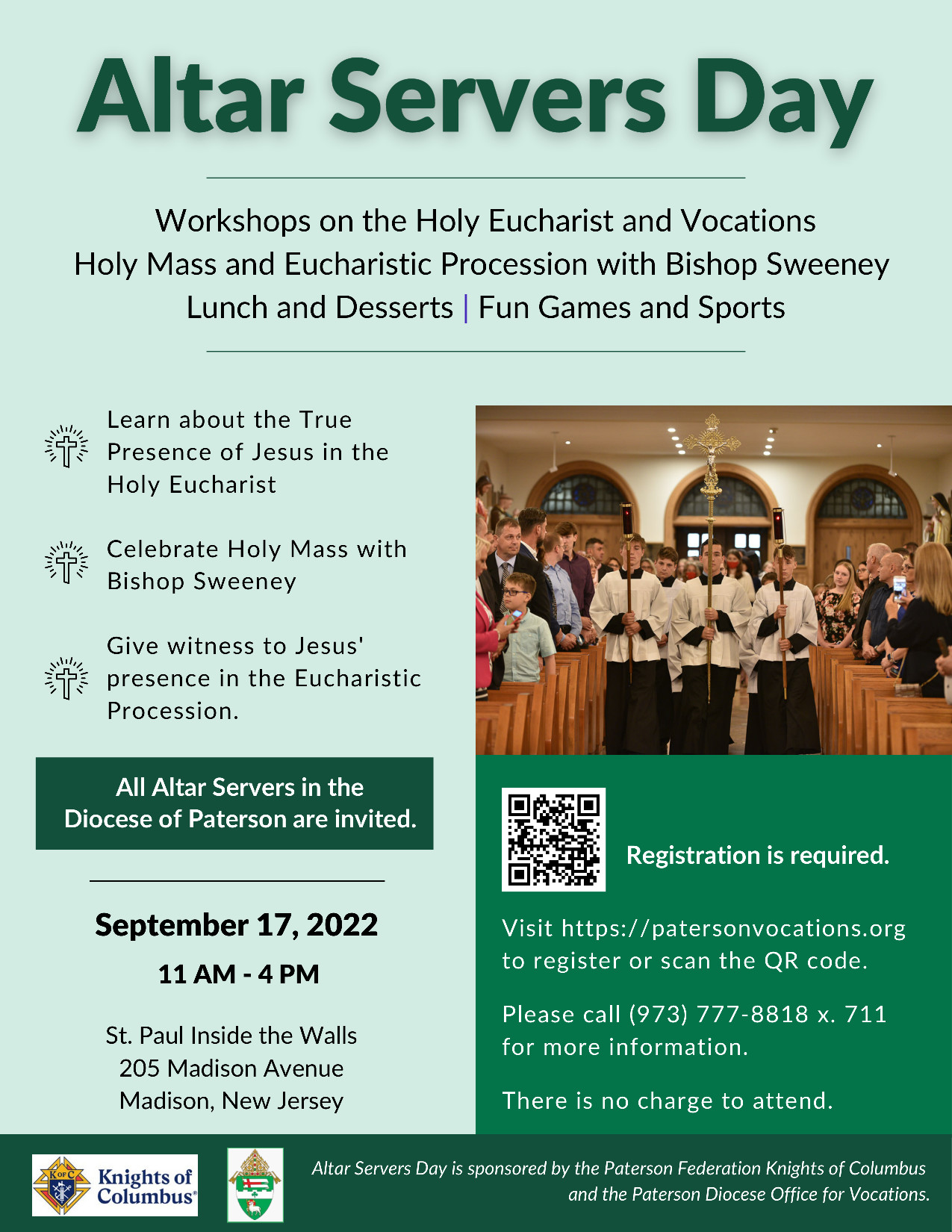 Volunteers Needed For Altar Server Day – Fr. Joseph A Cassidy Council 6100